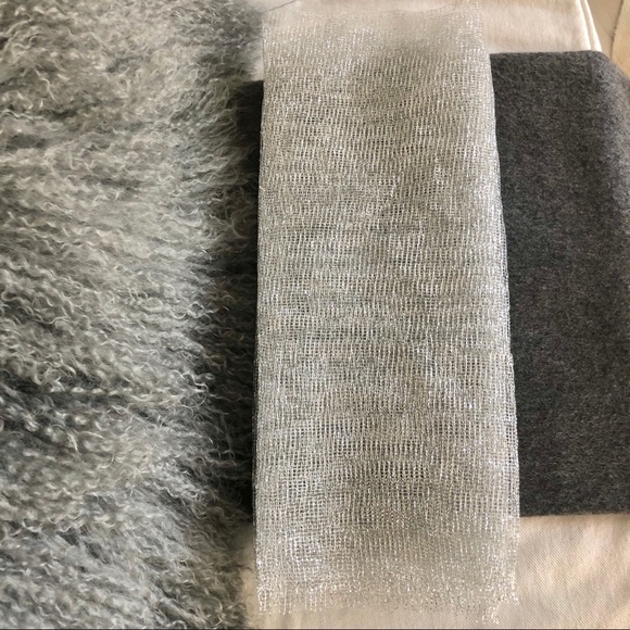 Bundle of Gold Lame Silver Netting & Wired Ribbon - Picture 14 of 16